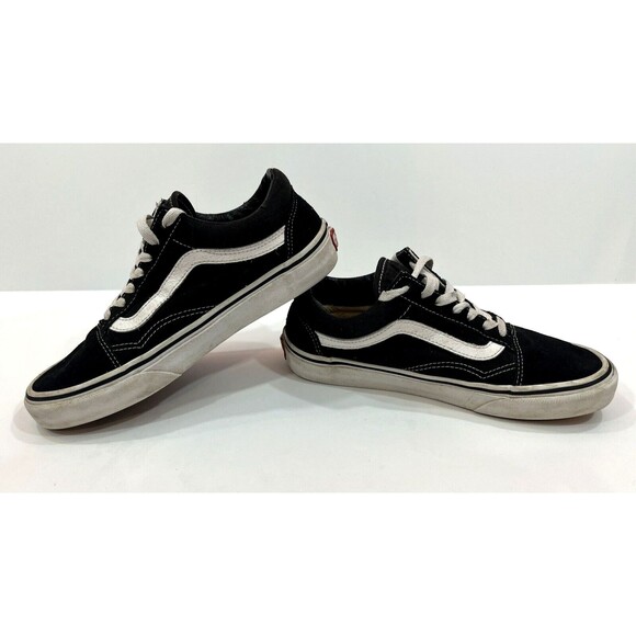 Vans Old Skool Classic Unisex Sneaker Shoes Size Mens 5.5 Womens 7 Black‎ White - Picture 3 of 8